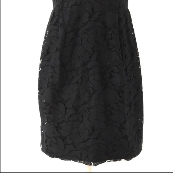 Zara black lace keyhole sleeveless mindress LBD medium - Picture 5 of 8